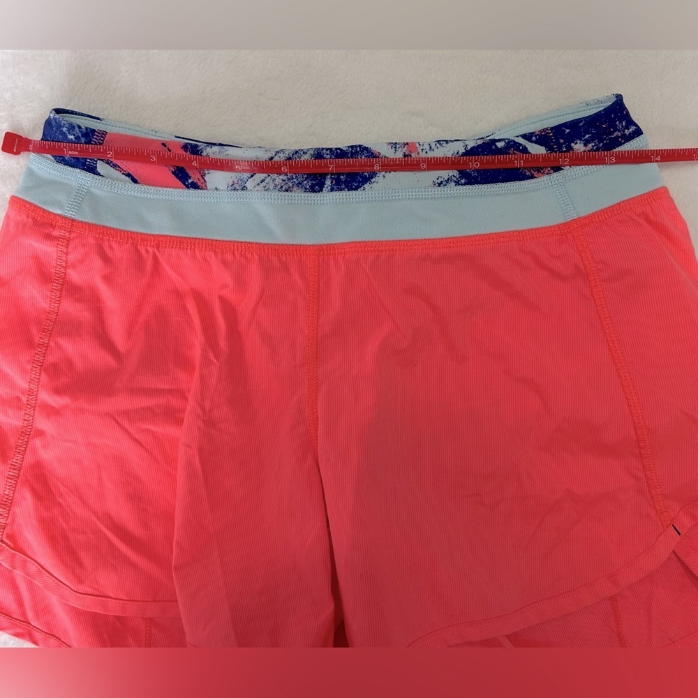 Lululemon Ivivva girls size 14 Coral Athletic breif lined Shorts - Picture 5 of 7